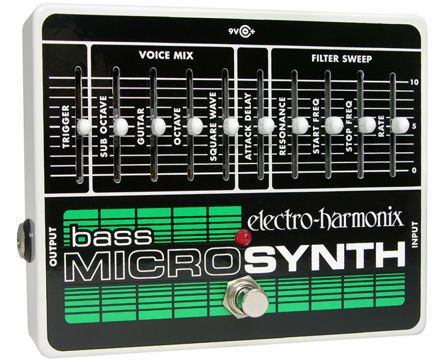 Electro-Harmonix BASS MICROSYNTH Analog/Synthesizer, 9.6DC-200 PSU included