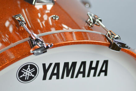 Yamaha Absolute Maple Hybrid Bass Drum 22x16 Orange Sparkle