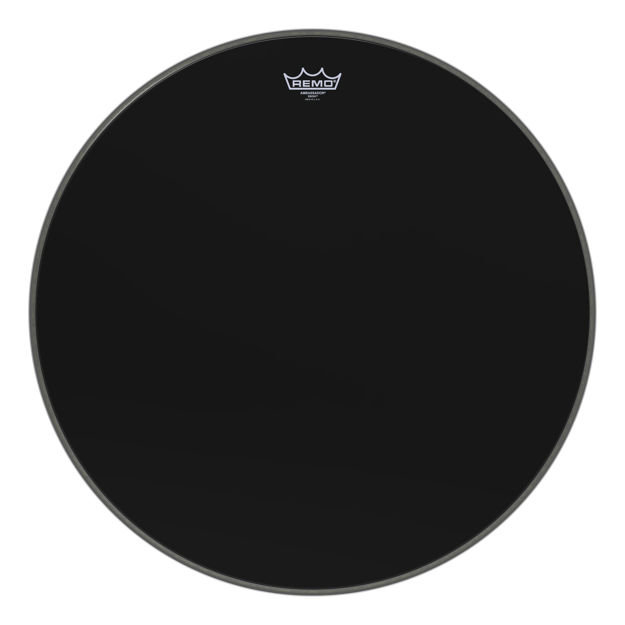 Remo 26" Ambassador Ebony Basstromme