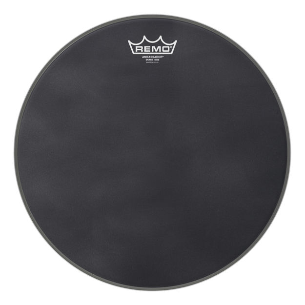 Remo Snare, Ambassador, Black Suede, 14"
