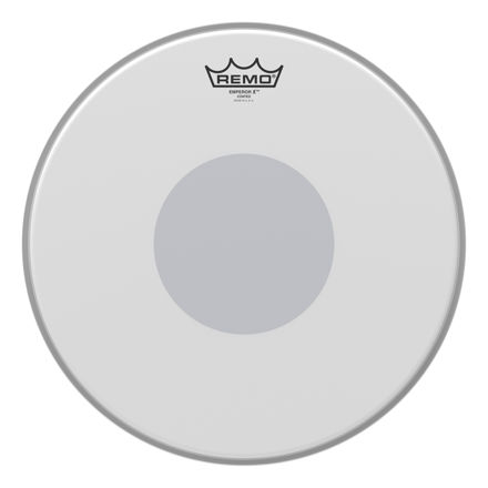 Remo 14" Emperor X Coated Black Dot Bottom