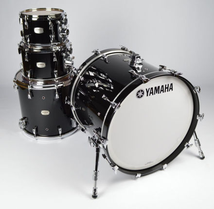 Yamaha Absolute Maple Hybrid Jazz Shell Pack Solid Black