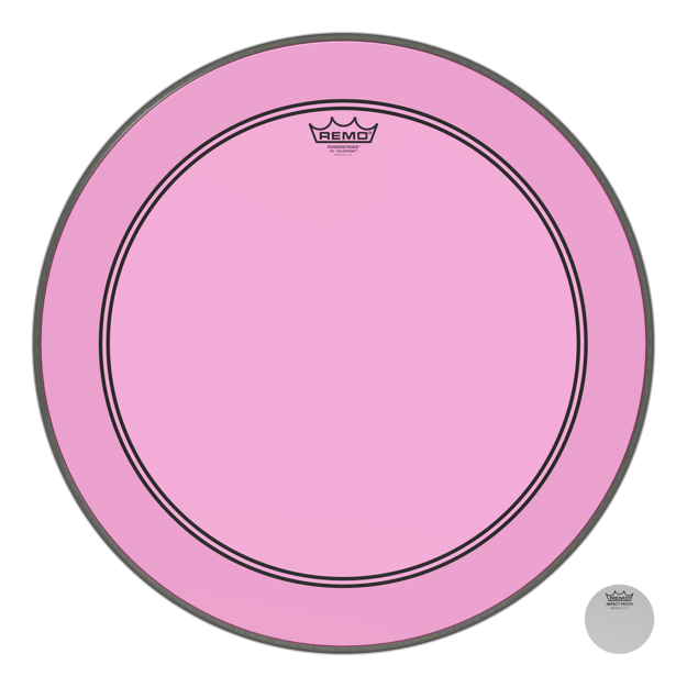 Remo Bass, Powerstroke 3, Colortone, 22" Diameter, Pink