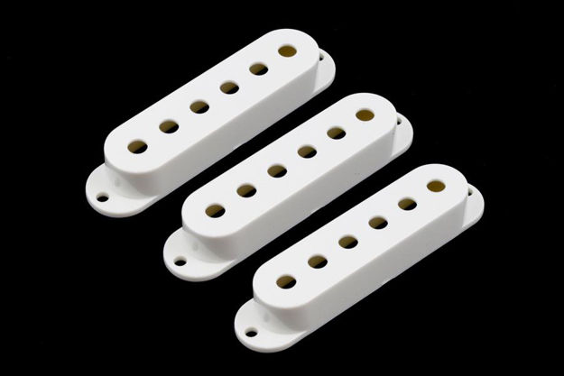 All Parts PC-0406-025 Set of 3 White Pickup Covers for Stratocaster®