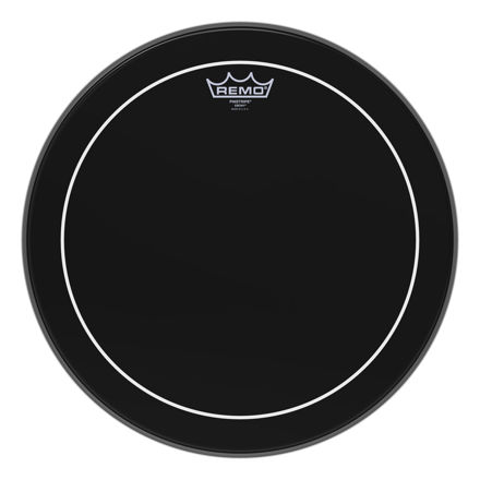 Remo 16" Pinstripe Ebony