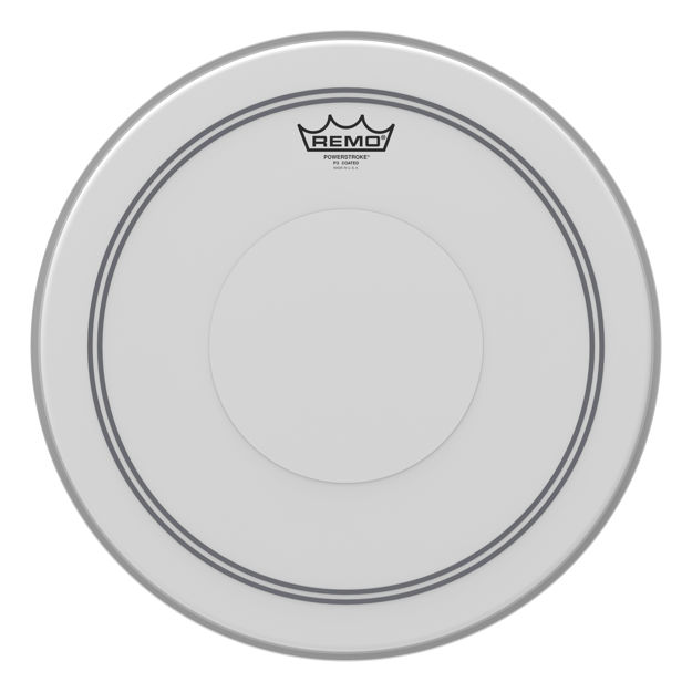Remo 16" Powerstroke 3 Coated, Clear Dot Top Side