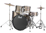 Pearl Roadshow 5 pc kit with HW and Cymbal | Bronze Metallic 1008T/1209T/1616F/2216B/1455S