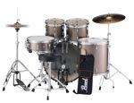 Pearl Roadshow 5 pc kit with HW and Cymbal | Bronze Metallic 1008T/1209T/1616F/2216B/1455S