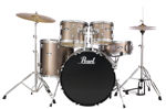 Pearl Roadshow 5 pc kit with HW and Cymbal | Bronze Metallic 1008T/1209T/1616F/2216B/1455S