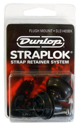 Dunlop Straplok SLS 1403BK Svart FLUSH