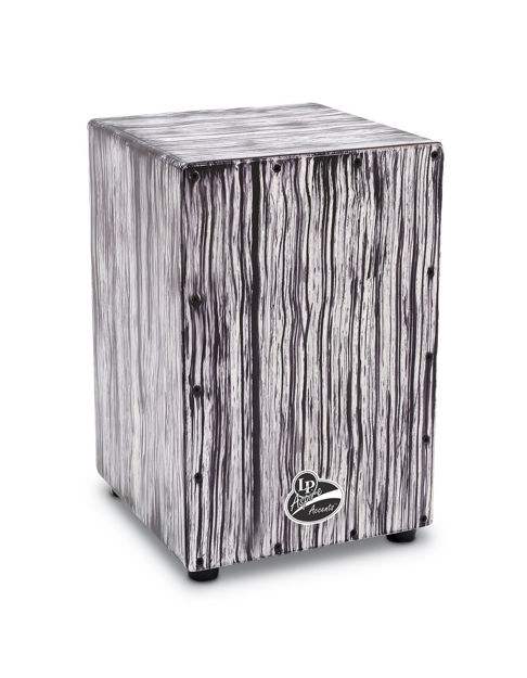 Latin Percussion Cajon Aspire Accents - White Streak