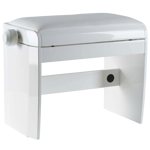Dexibell Wooden Bench White Polished