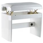 Dexibell Wooden Bench White Polished