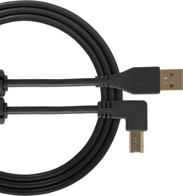 UDG Gear Ultimate USB 2.0 A-B Black Angled 3m