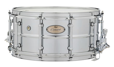 Pearl Concert Steel 14" x6.5" Snare Drum |  14"x6.5"