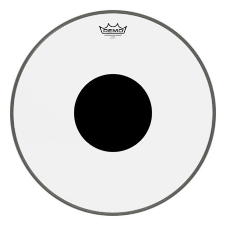 Remo 18" Controlled Sound Clear Black Dot On Top