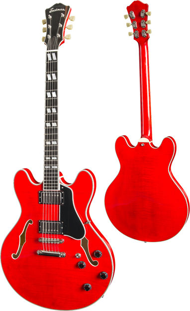 Eastman T486 RD - 16", Red Nitro gloss finish, Seymour Duncan Jazz neck, '59 bridge humbuckers, w/Case