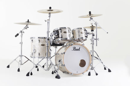 Pearl Session Studio Select 4 pc Shell Pack | Nicotine White Marine Pearl 10X7TT, 12X8TT, 14X14FT, 20X14BD(BX)