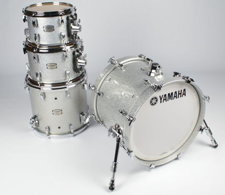 Yamaha Absolute Maple Hybrid Rock Shell Pack Silver Sparkle