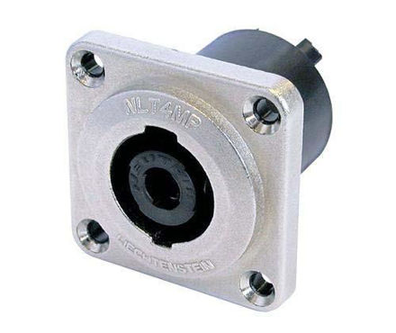 Neutrik NLT4MP Speakon chassis 4P Han Nikkel G-type låsbar