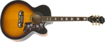 Epiphone EJ-200SCE (Solid Top) Vintage Sunburst