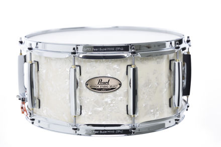Pearl Session Studio Select 14"x6.5" Snare Drum | Nicotine White Marine Pearl 14"x6.5"