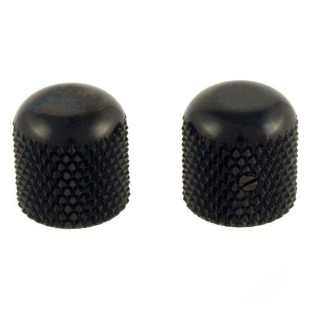 All Parts MK-0110-003 Black Dome Knobs, Set of 02