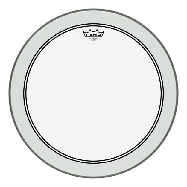 Remo 18" Powerstroke 3 Clear ink Impact Patch Basstromme
