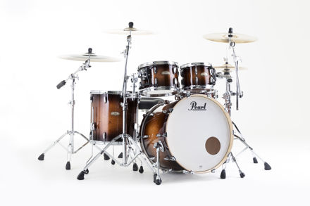 Pearl Session Studio Select 4 pc Shell Pack | Gloss Barnwood Brown 10X7TT, 12X8TT, 16X16FT, 22X16BD(BX)