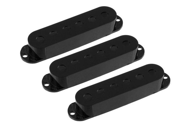 All Parts PC-0406-023 Set of 3 Black Pickup Covers for Stratocaster®