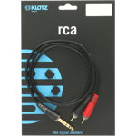 Klotz Y-kabel Stereo Jack - 2X Phono RCA 1m