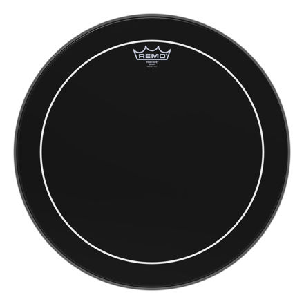 Remo 18" Pinstripe Ebony