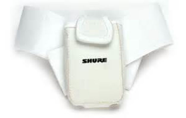 Shure white cloth pouch for UR1, ULXD1, P9RA and P10R