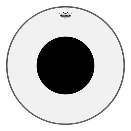 Remo 26" Controlled Sound Clear Black Dot On Top