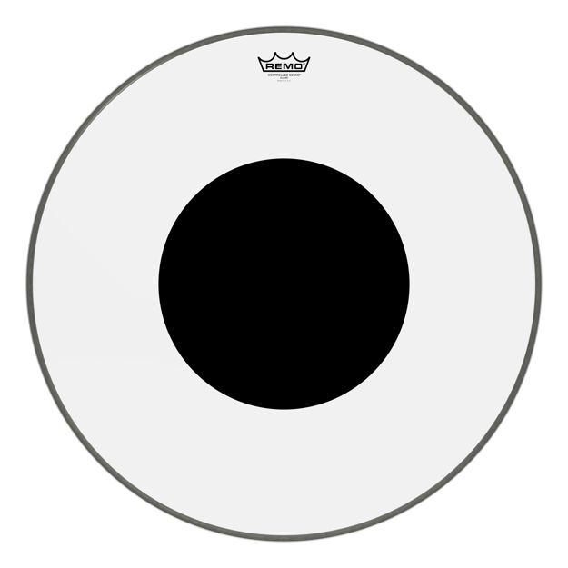 Remo 26" Controlled Sound Clear Black Dot On Top