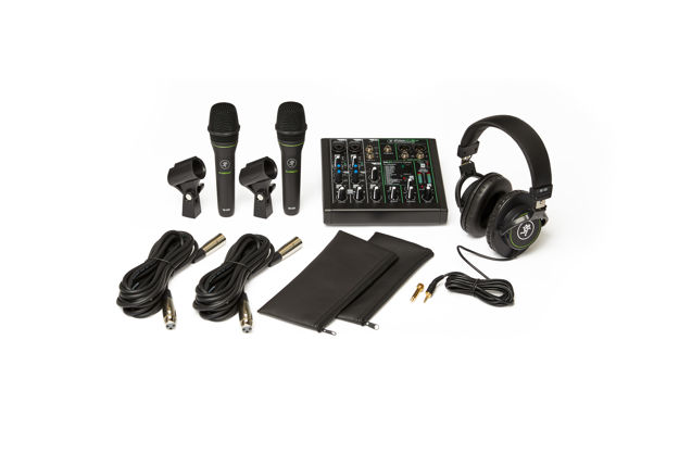 Mackie Performer Bundle | 6-Channel effects mixer with USB, dynamic microphones (2), and headphones