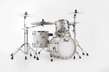 Pearl Session Studio Select 3 pc Shell Pack | Nicotine White Marine Pearl 12X8TT, 14X14FT, 18X14BX, W/COATED BATTER HEAD
