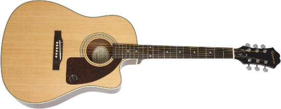 Epiphone AJ-210CE Outfit Incl. Hard Case Natural