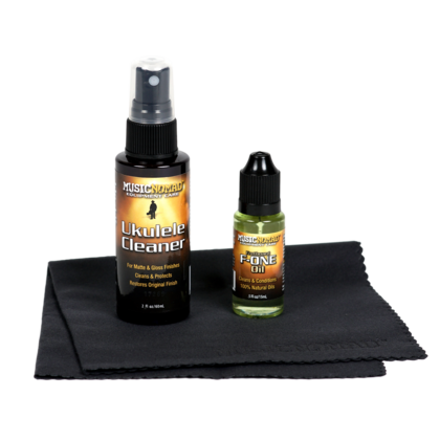 Music Nomad Premium Ukulele Care Kit (3 Pack) | MN142