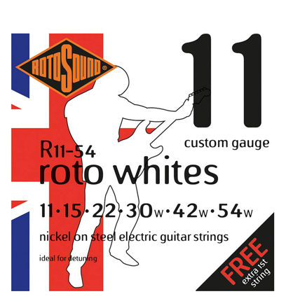 Rotosound R11-54 Roto Whites - Custom 11-54