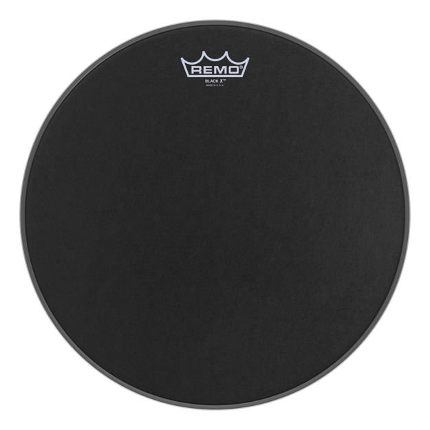 Remo 14" Black X Black Dot Bottom