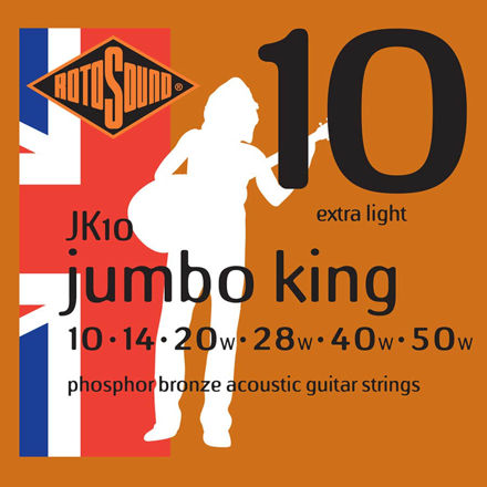 Rotosound JK10 Jumbo King Acoustic - Extra Light 10-50