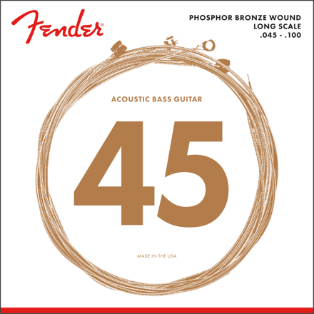 Fender 8060 Phosphor Bronze Acoustic Bass Strings - Long Scale