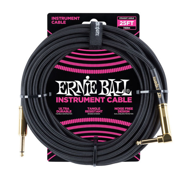Ernie Ball EB-6058 INST CABLE BLACK 7.5M