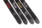 Fender® Black Polyester Logo Straps