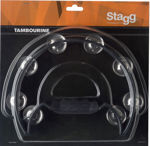 STAGG TAB-2-BK sort Tamburin halvmåne