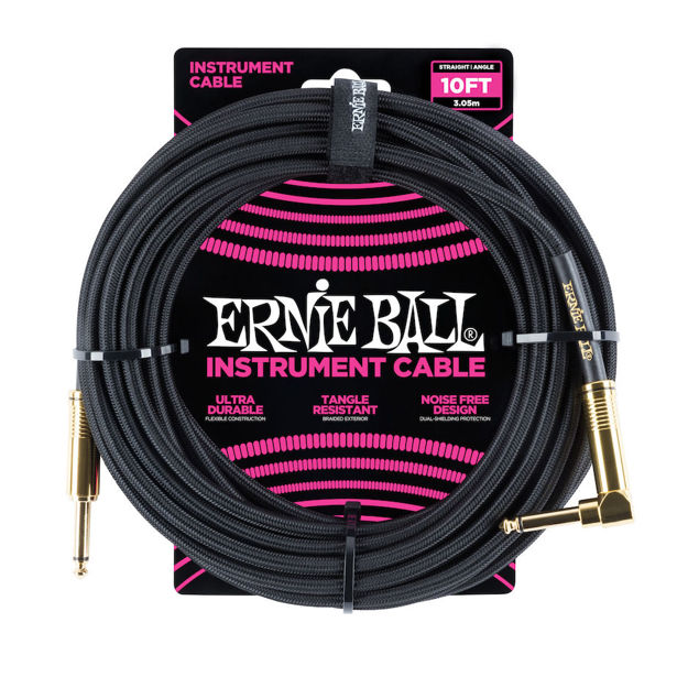 Ernie Ball EB-6081 INST CABLE BLACK 3M