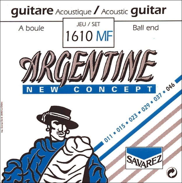 Savarez 1610 (Acoustic Jazz Guitar Set Extra Light Ball End)