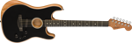 Fender American Acoustasonic® Strat®, Ebony Fingerboard, Black