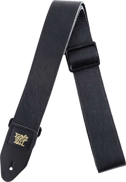 Ernie Ball EB-4134 LEATHER GUIT.STRAP BLK